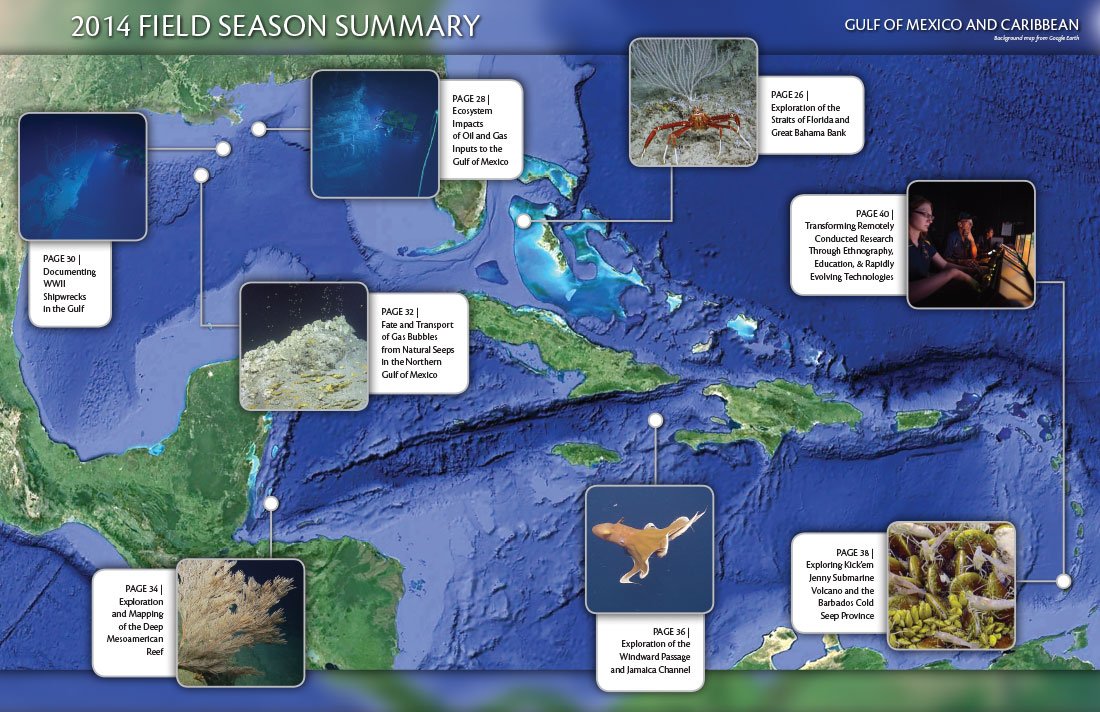 2014 Field Season Summary Map